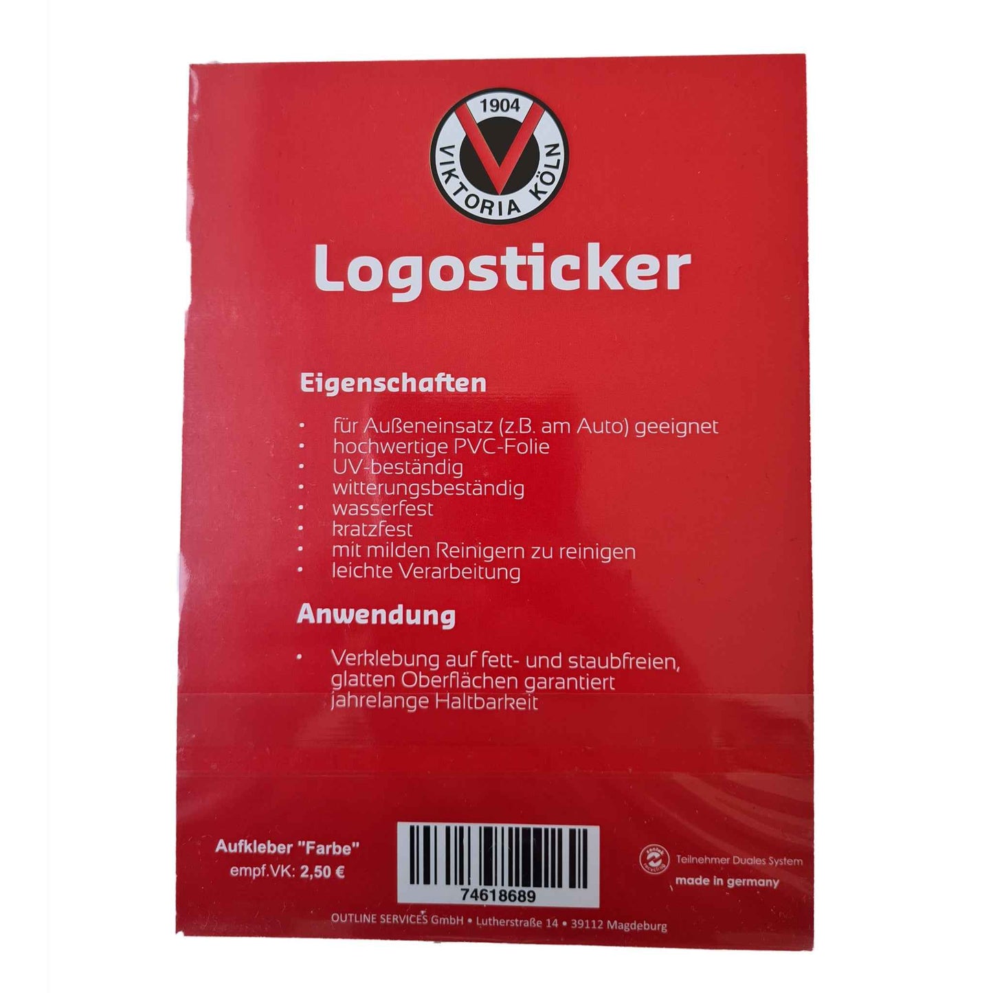 Aufkleber "Farbe" - Offizieller Fanshop Viktoria Köln