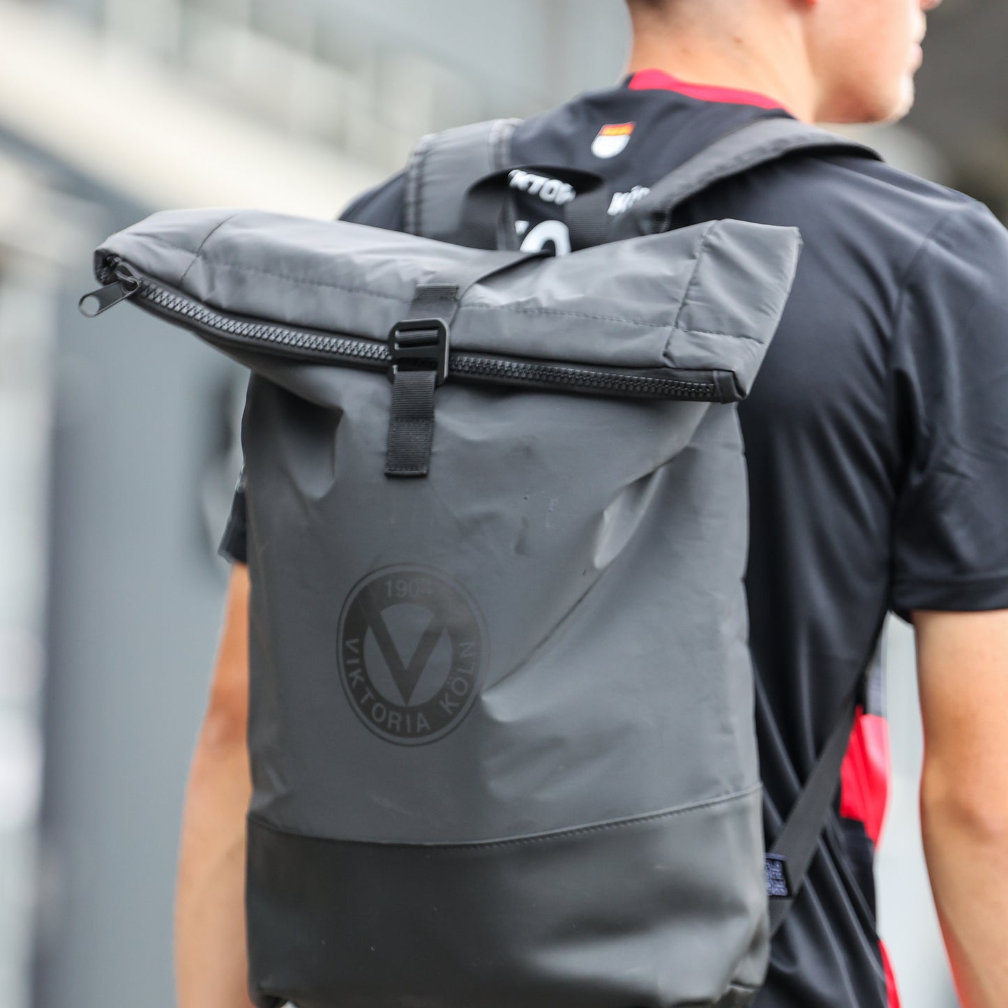 Rollup-Rucksack Flash or Black - Offizieller Fanshop Viktoria Köln