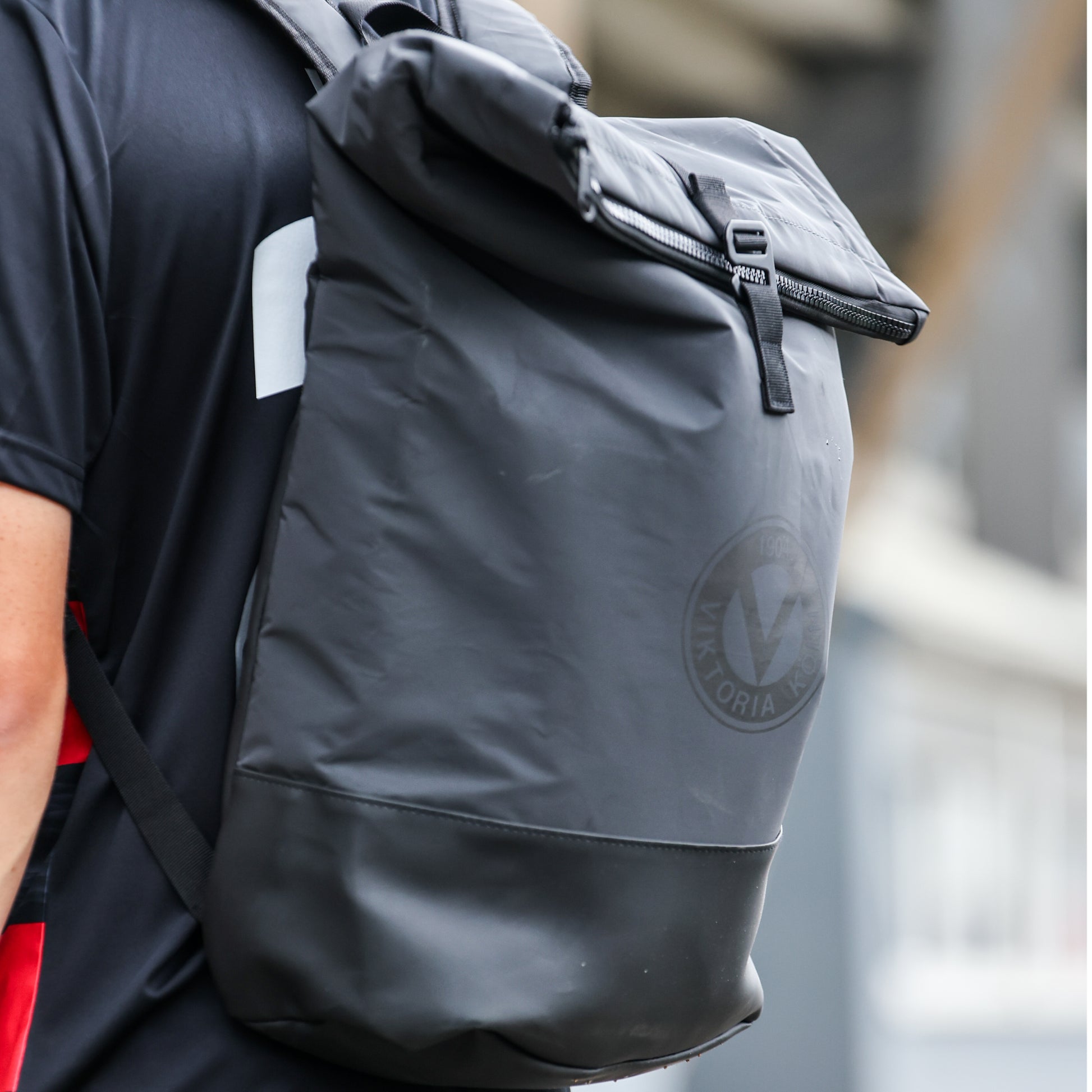 Rollup-Rucksack Flash or Black - Offizieller Fanshop Viktoria Köln