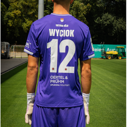Beflockung Torhütertrikot Violett/Grün S-3XL 26/27 - Offizieller Fanshop Viktoria Köln