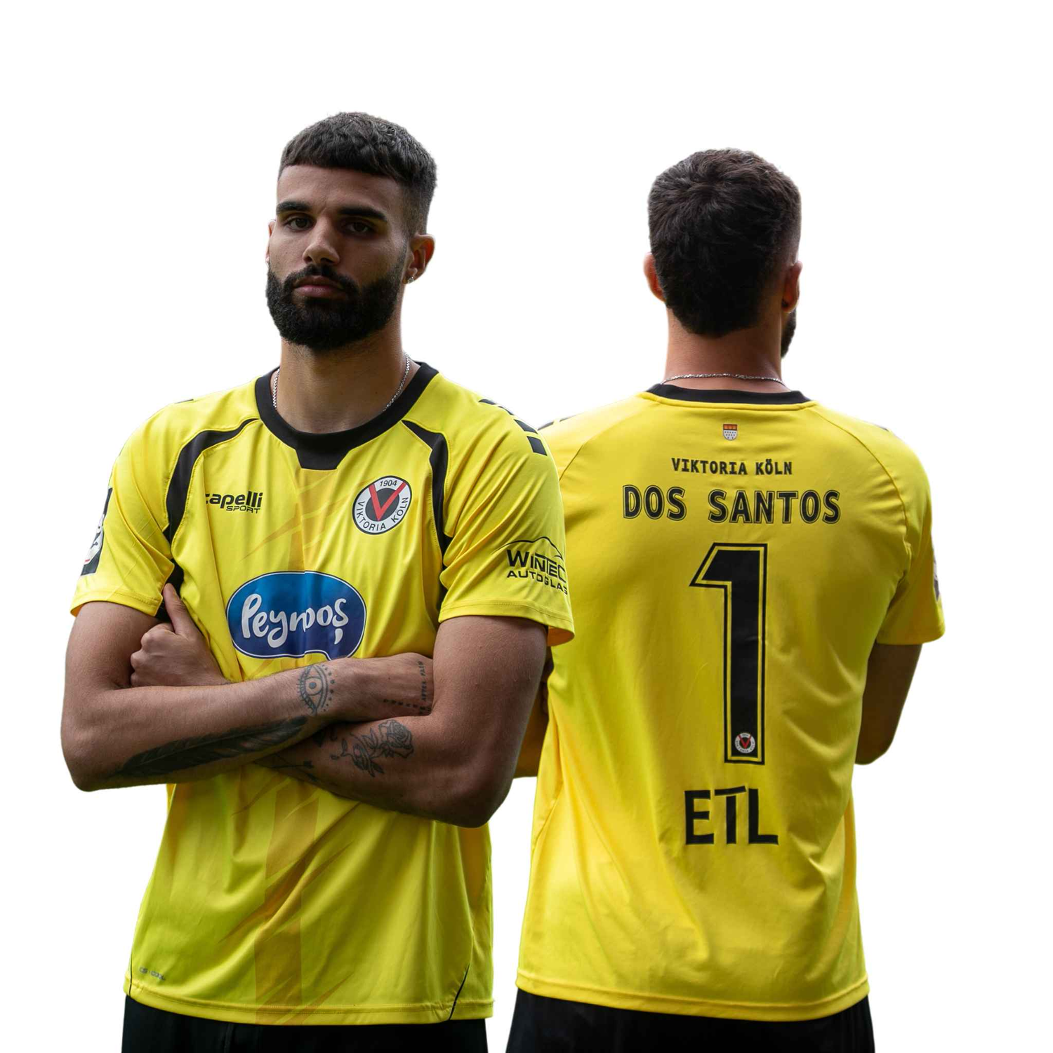 Torhütertrikot gelb S-XXL + Beflockung