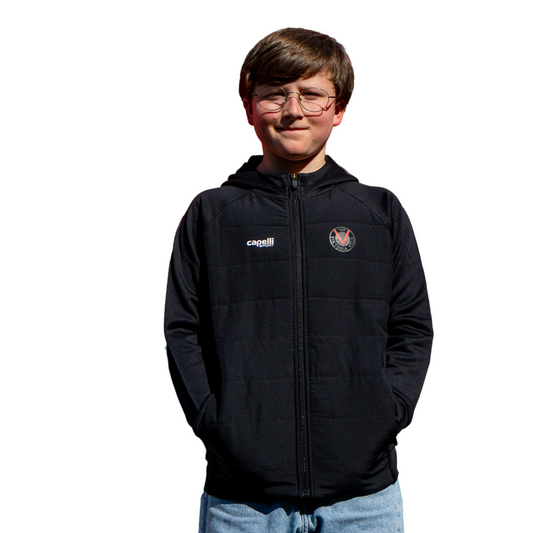 Fleecejacke rotes V Kids