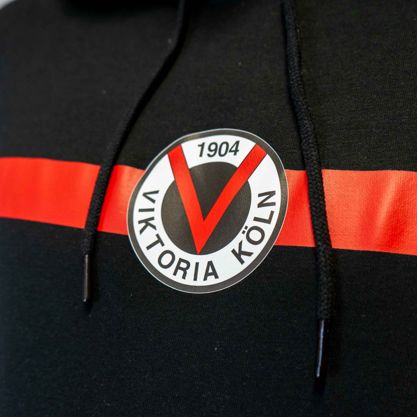 Hoodie Red Stripe Damen