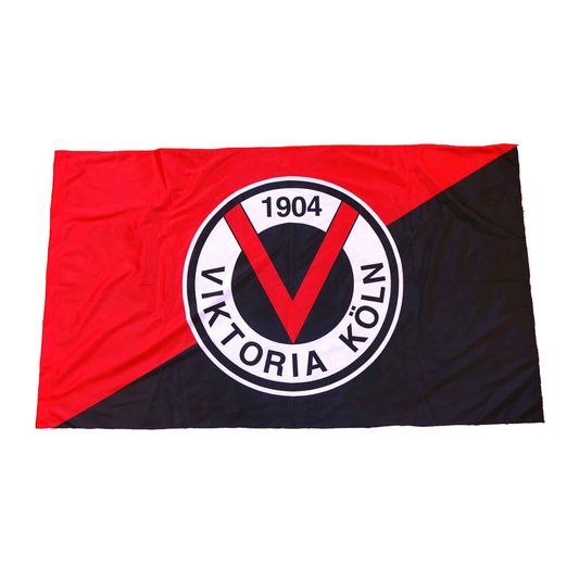 Fahne "1904" 150cm x 90cm mit Stocknaht - Offizieller Fanshop Viktoria Köln