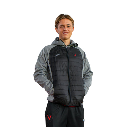 Fleecejacke rotes V