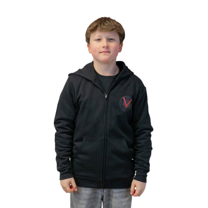 Zip-Hoodie rotes V Kids - Offizieller Fanshop Viktoria Köln