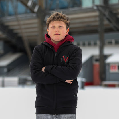 Zip-Hoodie rotes V Kids - Offizieller Fanshop Viktoria Köln
