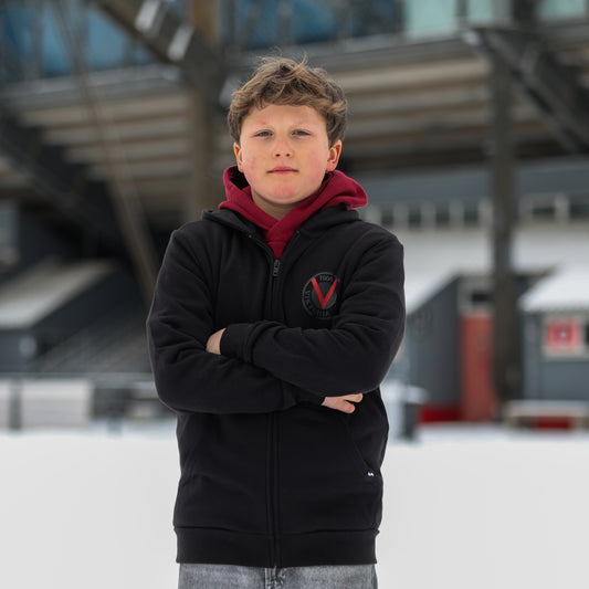Zip-Hoodie rotes V Kids - Offizieller Fanshop Viktoria Köln