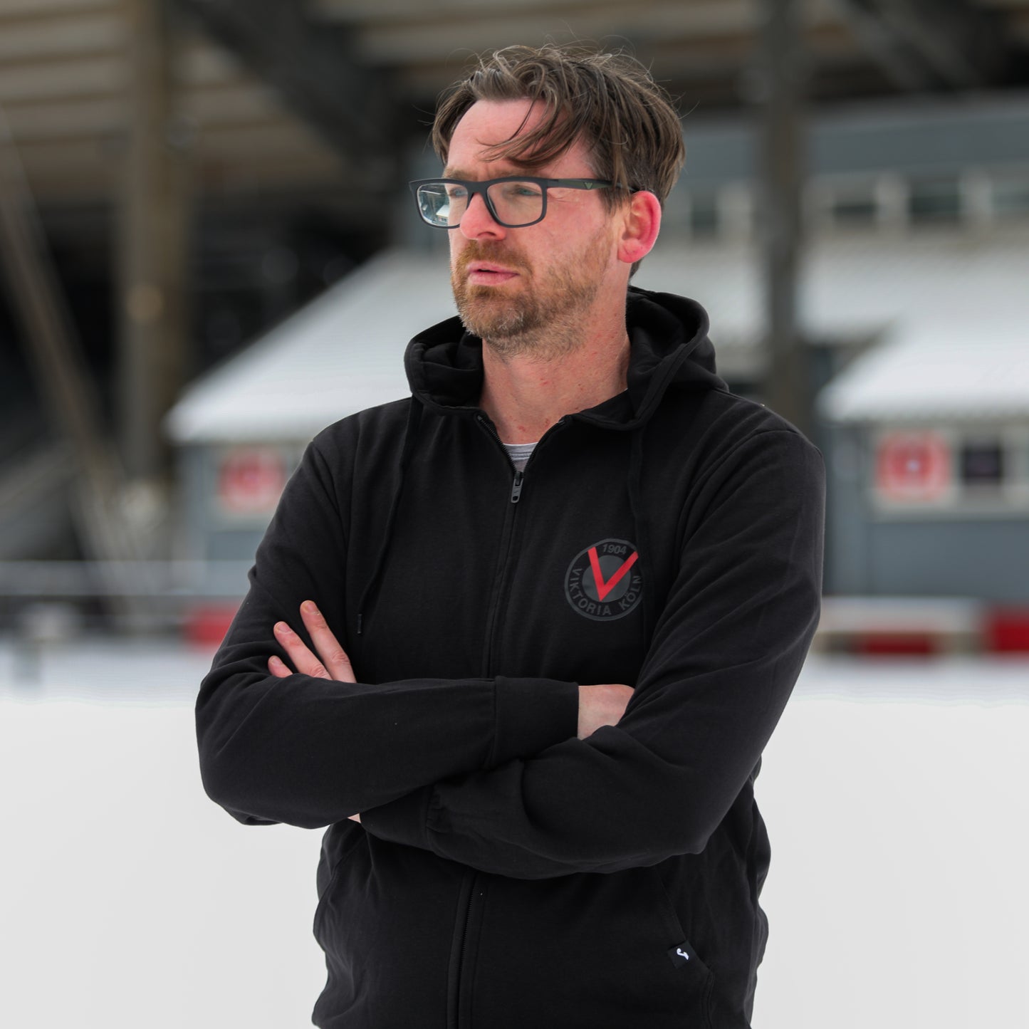 Zip-Hoodie rotes V - Offizieller Fanshop Viktoria Köln